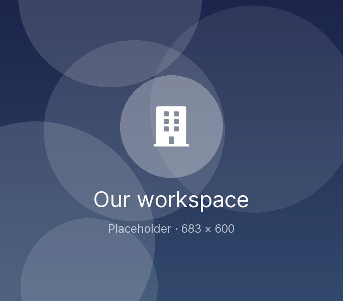 Placeholder: Our workspace